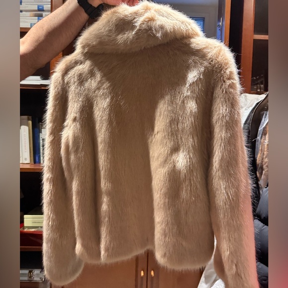 Topshop Tan Teddy Jacket - Picture 2 of 6